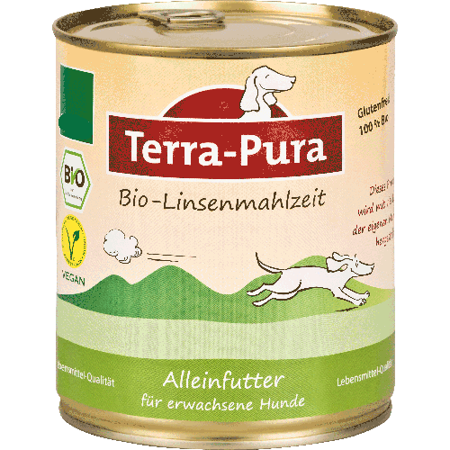Bio Linsenmahlzeit 750g (Vegan) Hund Nassfutter Terra-Pura